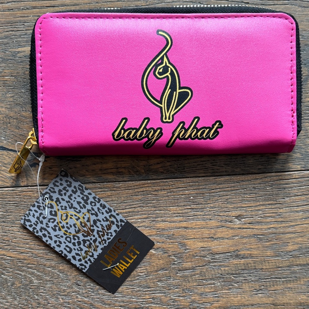 Baby Phat Fuchsia/Black VTG Y2K NEW Women's Wallet
